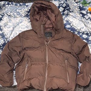 Zara Boys or Girls Puffy Dark Brown Jacket, Excellent condition and warm!